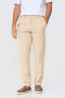 BEIGE FORM TAPERED CHINO