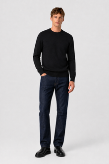BLACK KNIT PULLOVER