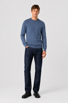 BLUE KNIT PULLOVER