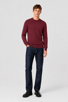 BURGUNDY KNIT PULLOVER