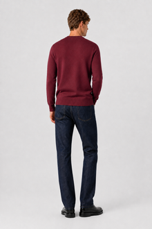 BURGUNDY KNIT PULLOVER
