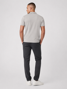 ZIP POLO LIGHT GREY