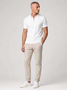 ZIP POLO OFF WHITE