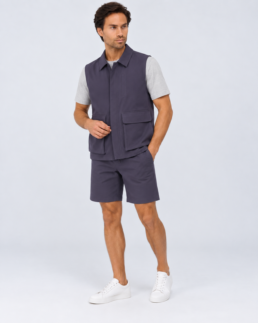 TRAVEL UTILITY GILET – DARK. BLUE