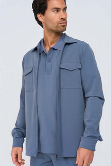 CLOUD BLUE FIELD ZIP OVERSHIRT