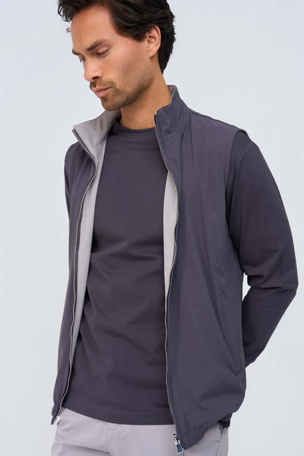 DARK GREY REVERSIBLE CORE GILET
