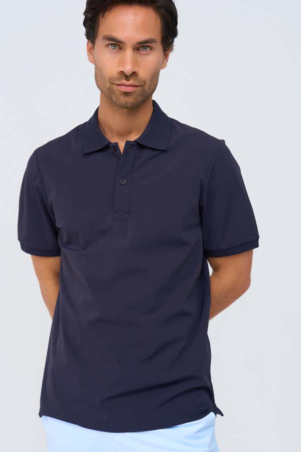 DAS ESSENTIAL ATHLETIC POLO – MARINEBLAU
