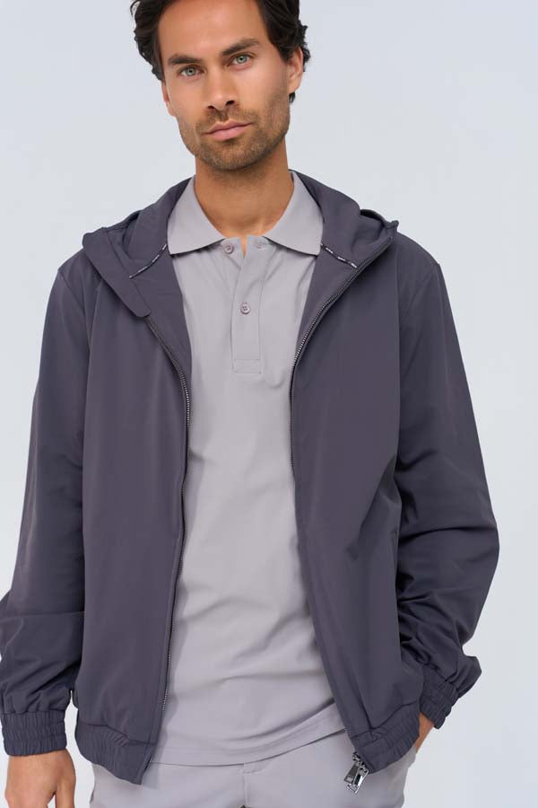Lightweight Hooded Jacket grey