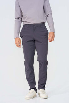 DARK GREY FORM TAPERED CHINO