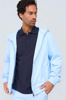 Lightweight Hooded Jacket light blue