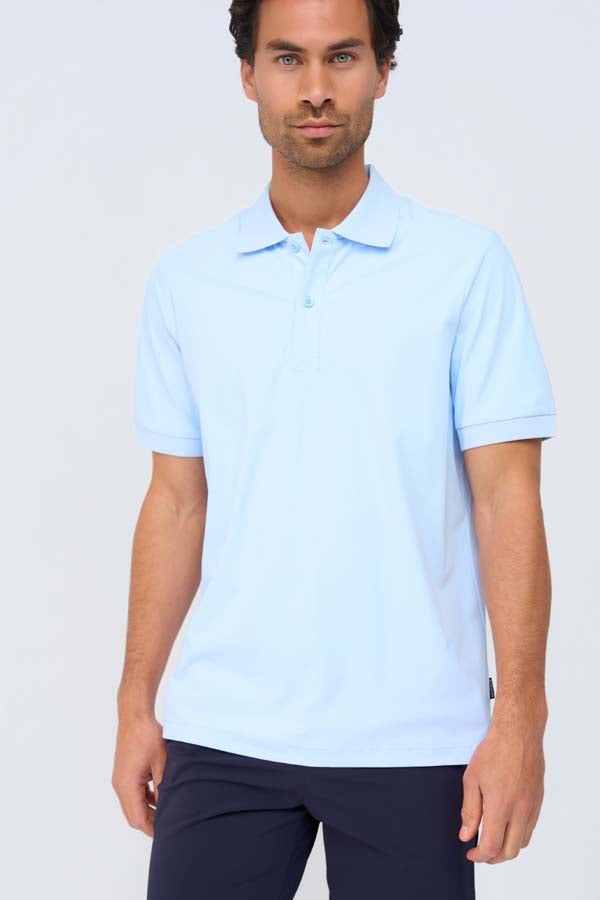 DAS ESSENTIAL ATHLETIC POLO – MARINEBLAU