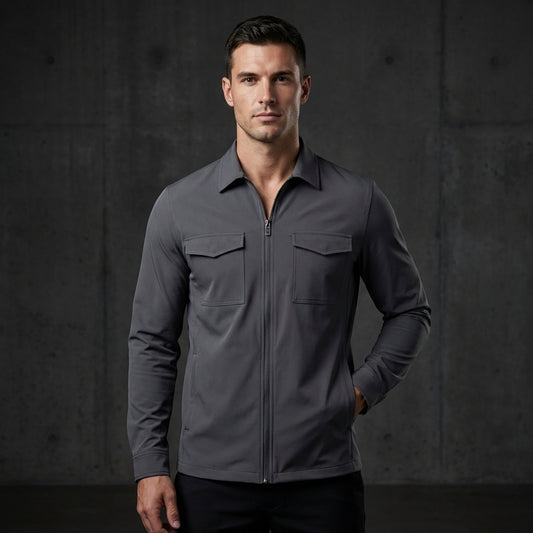 DARK GREY OVERSHIRT