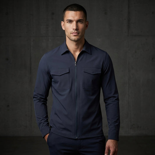 DARK BLUE OVERSHIRT