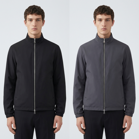 REVERSIBLE JACKET BLACK GREY